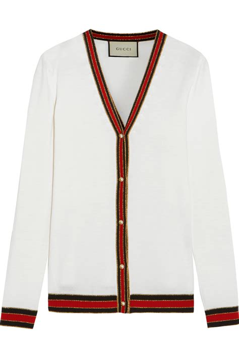 gucci stripe cardigan|gucci inspired cardigan.